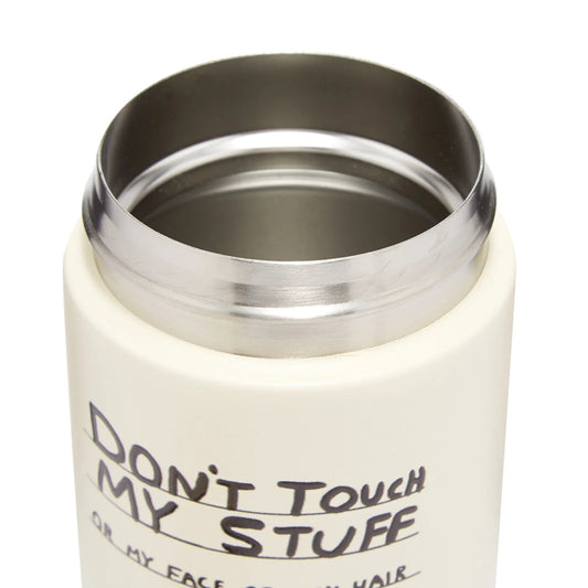 David Shrigley Trinkflasche - Don't Touch My Stuff