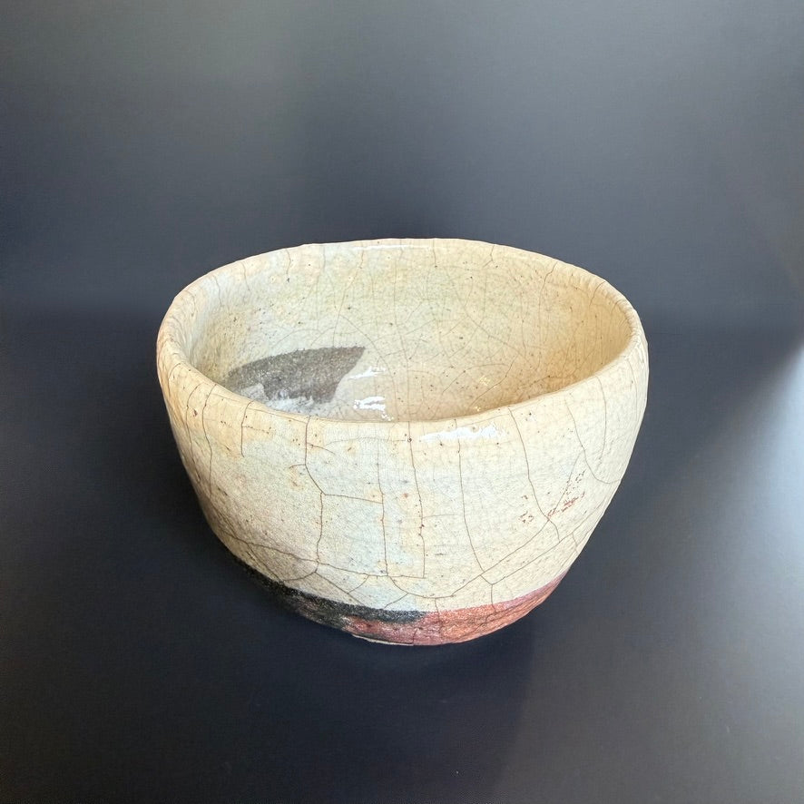 Bol à thé Raku – pièce unique fabriquée à la main en céramique Raku traditionnelle