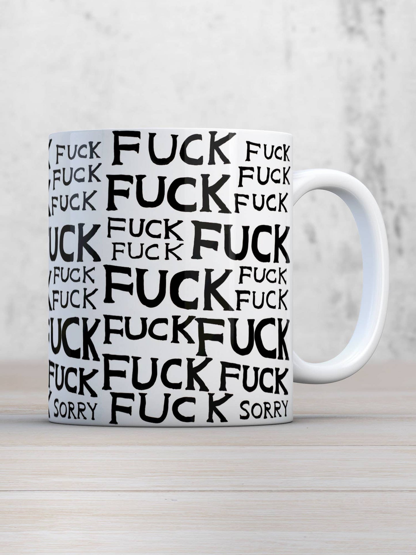 Tasse David Shrigley - Fuck Fuck Sorry