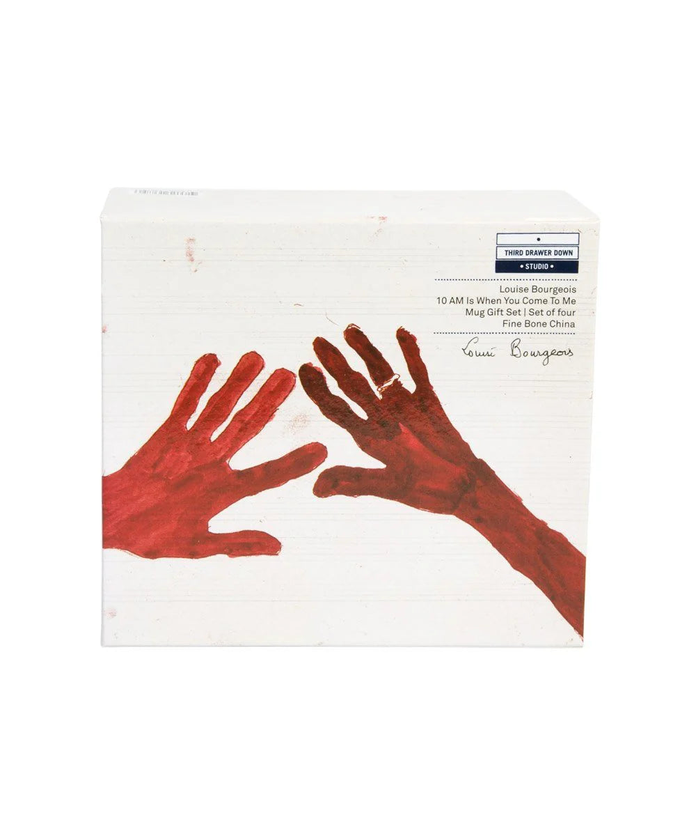 Louise Bourgeois (Red Hands) Tassenset in Geschenkbox - 10am is When You Come to Me