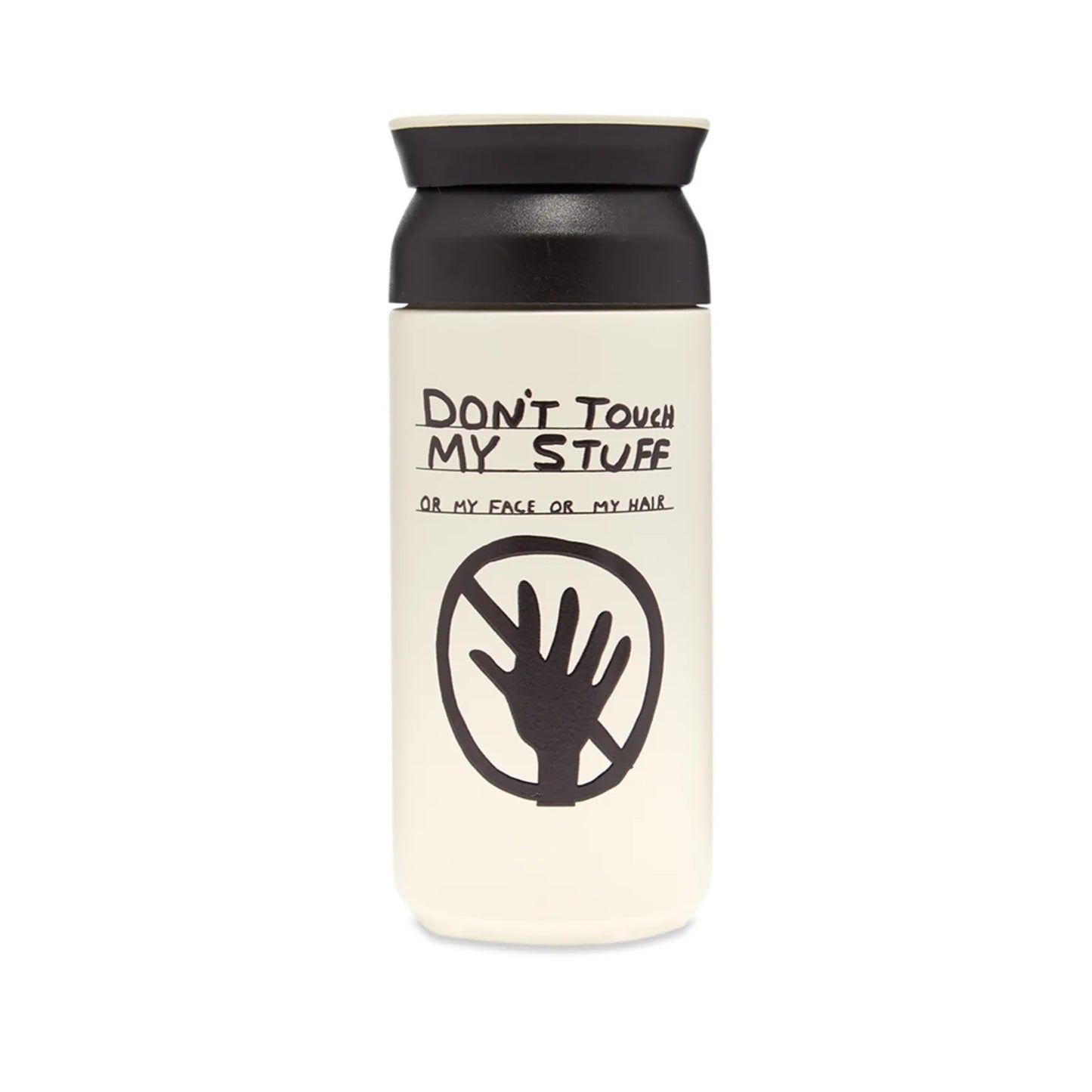 David Shrigley drinking bottle - Don't Touch My Stuff