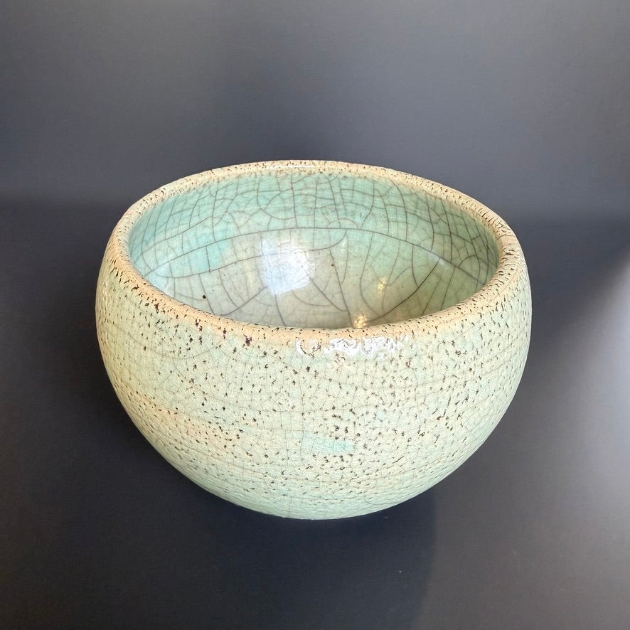 Bol à thé Raku – pièce unique fabriquée à la main en céramique Raku traditionnelle