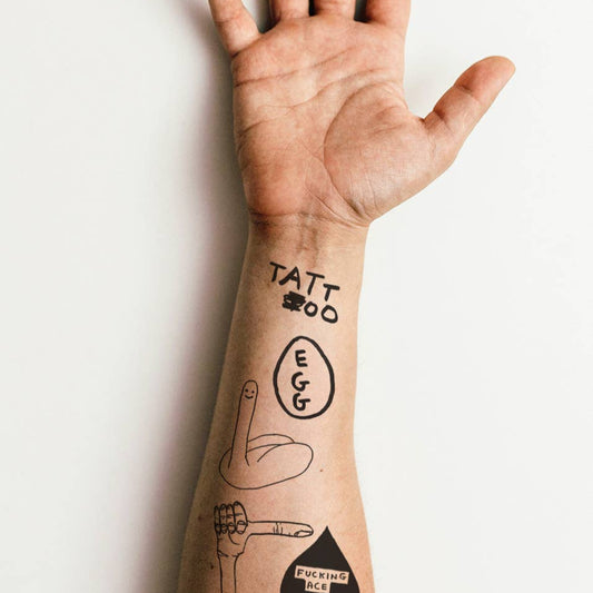 David Shrigley Temporäre Tattoos