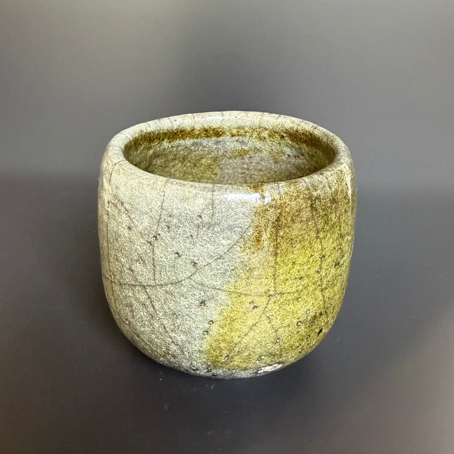 Bol à thé Raku – pièce unique fabriquée à la main en céramique Raku traditionnelle
