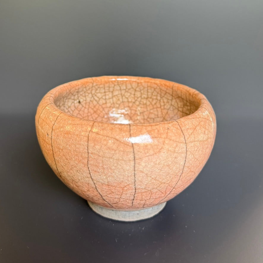 Bol à thé Raku – pièce unique fabriquée à la main en céramique Raku traditionnelle