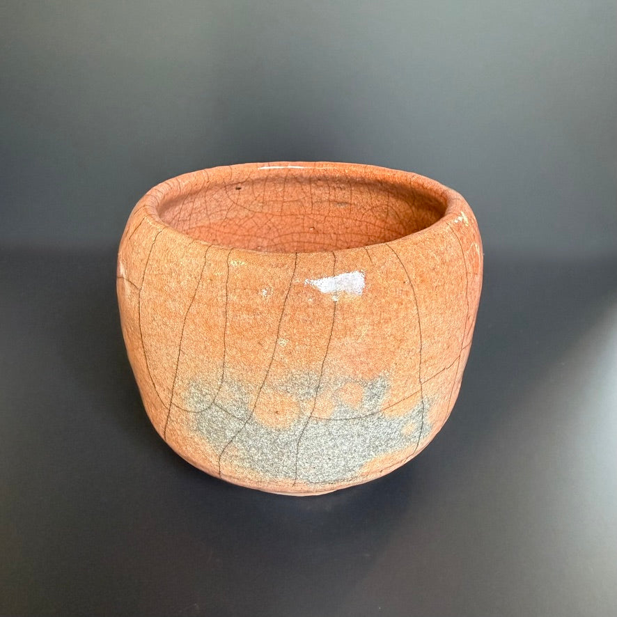 Bol à thé Raku – pièce unique fabriquée à la main en céramique Raku traditionnelle