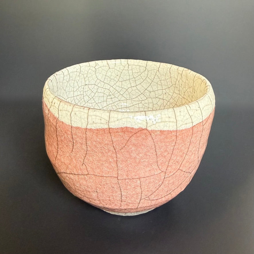 Bol à thé Raku – pièce unique fabriquée à la main en céramique Raku traditionnelle