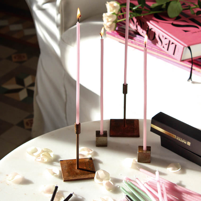 Cerabella MATCH - Taper candle set including candle holder