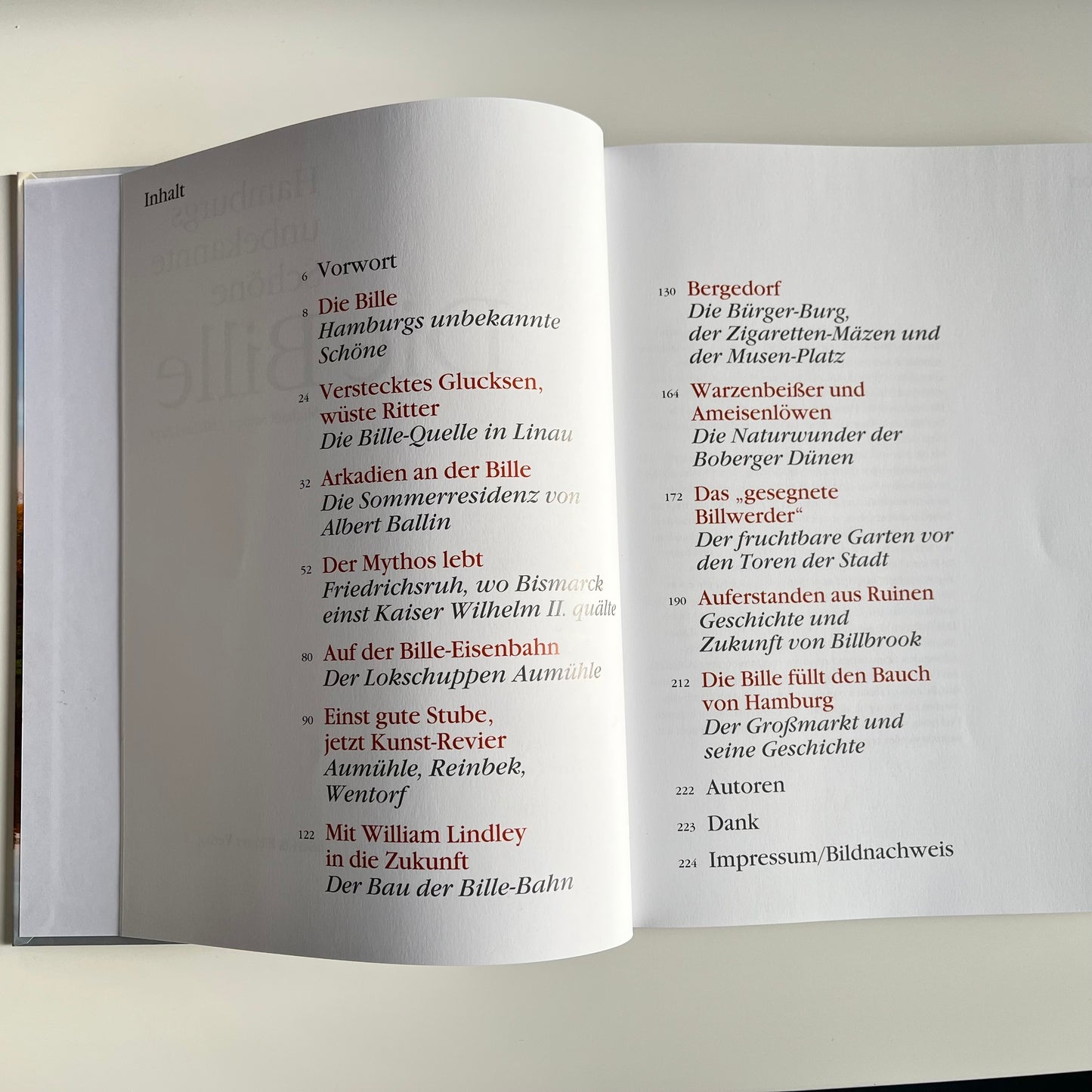 Inhaltsangabe des Bildbandes "Die Bille - Hamburgs unbekannte Schöne"