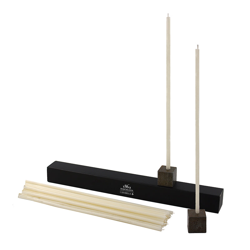 Cerabella MATCH - Taper candle set including candle holder