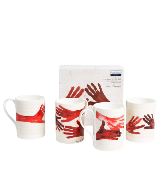 Louise Bourgeois (Red Hands) Tassenset in Geschenkbox - 10am is When You Come to Me
