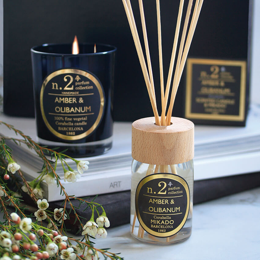 Cerabella NUMBERS – Coffret cadeau bougie parfumée et diffuseur