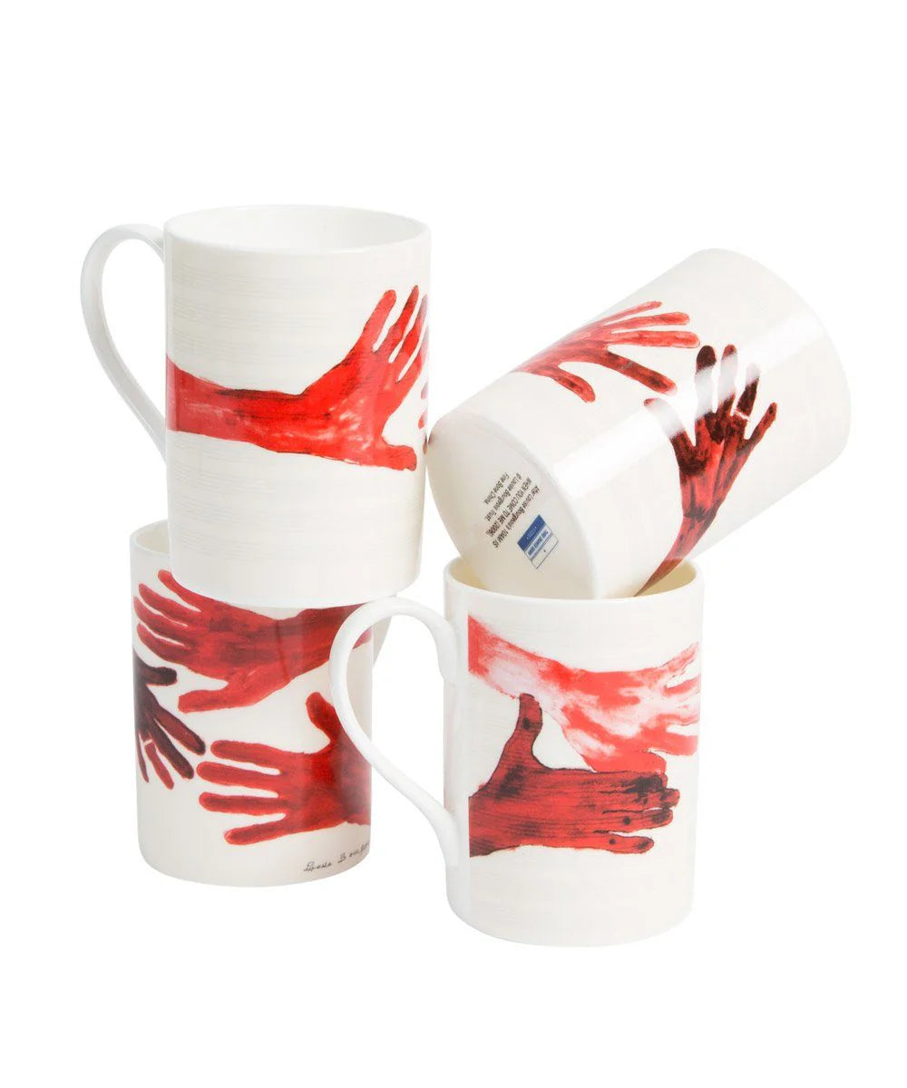 Louise Bourgeois (Red Hands) Tassenset in Geschenkbox - 10am is When You Come to Me