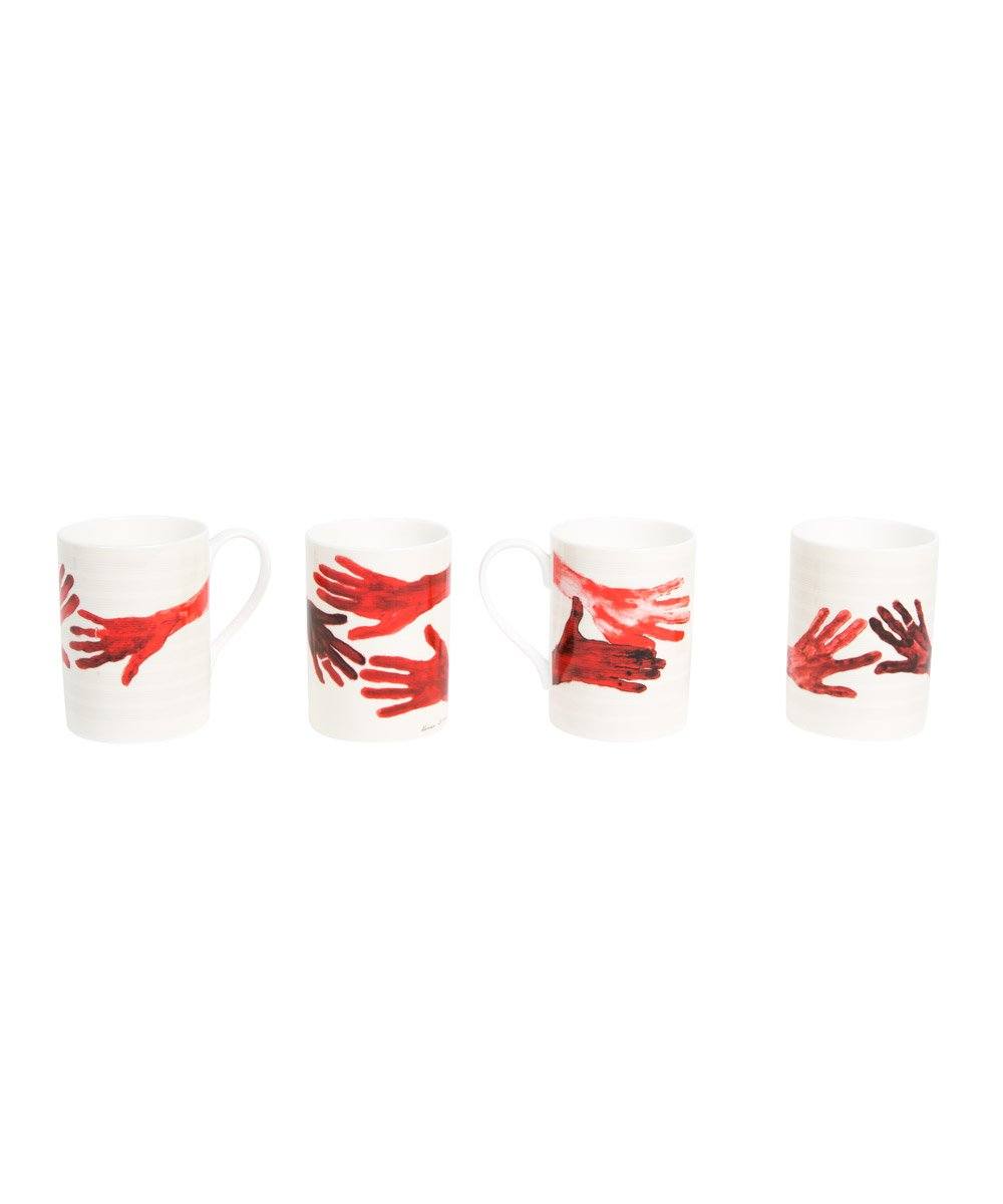 Louise Bourgeois (Red Hands) Tassenset in Geschenkbox - 10am is When You Come to Me