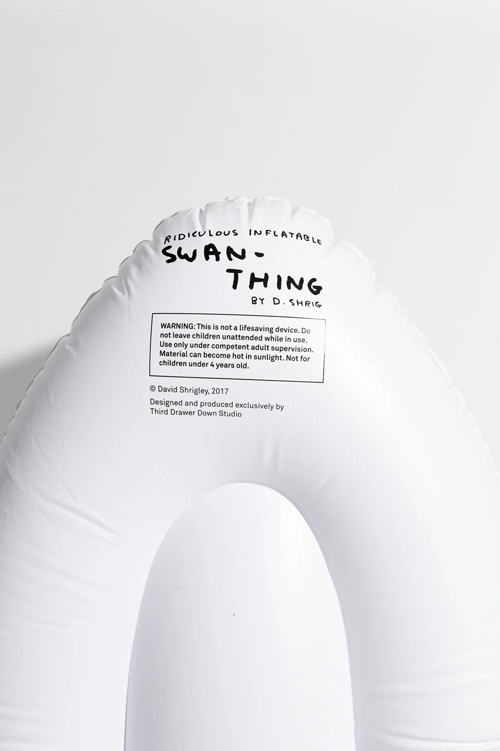 David Shrigley Swan Pool Float